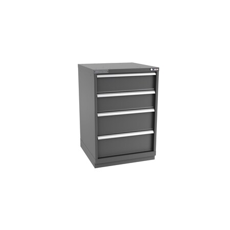 Champion Tool Storage Modular Drawer Cabinet, 4 Drawer, Dark Gray, Steel, 28 in W x 28-1/2 in D x 41-3/4 in H S18000401ILCFTB-DG